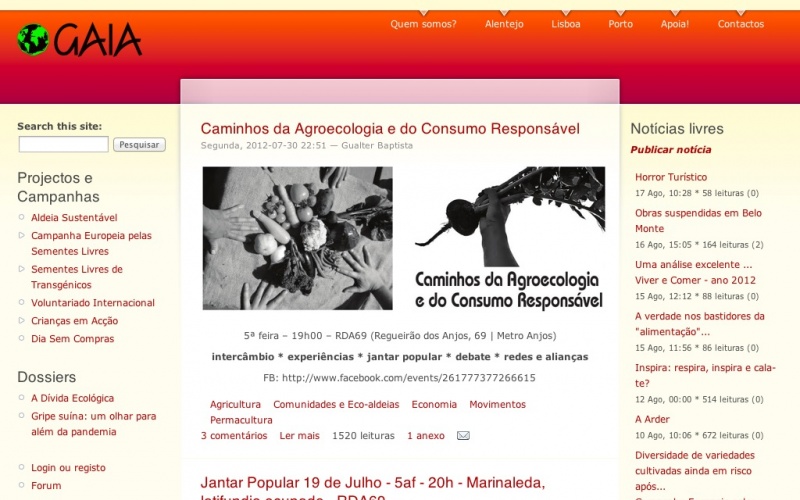 Drupal sites showcase screenshot