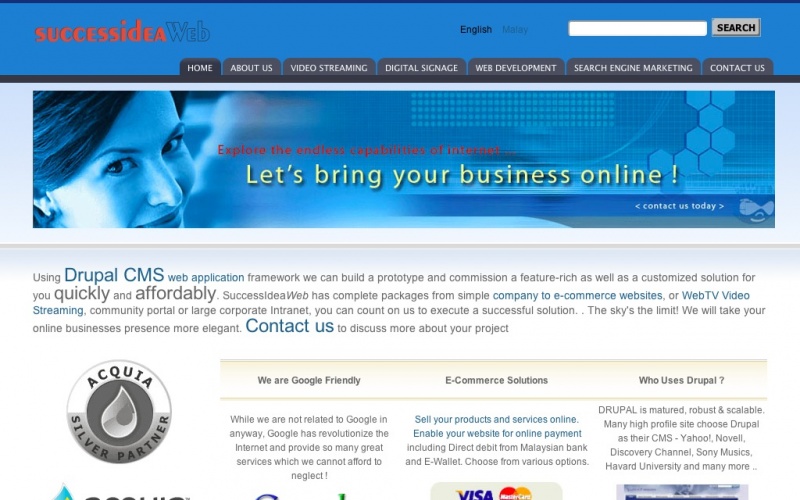 Drupal sites showcase screenshot