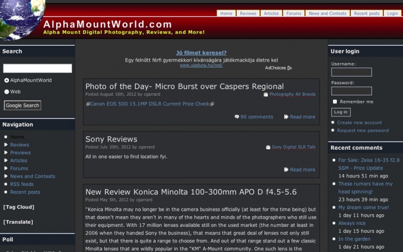 Drupal sites showcase screenshot