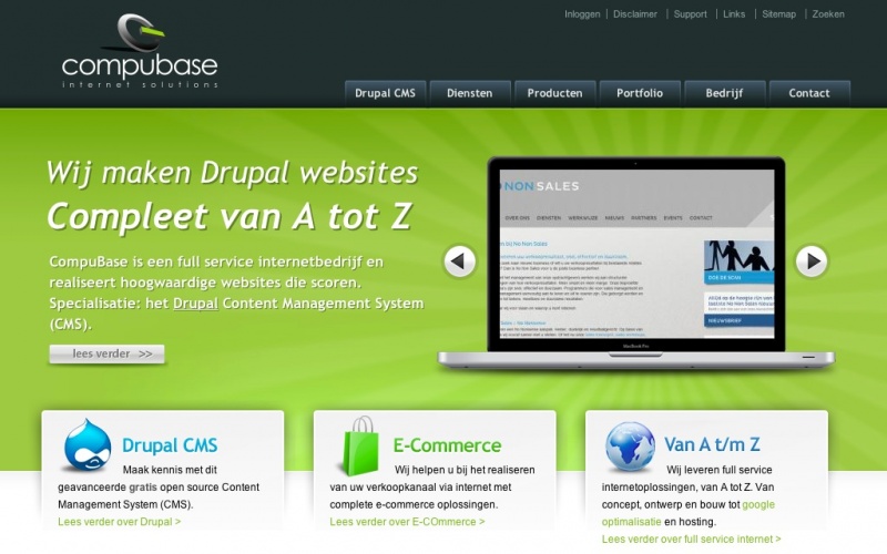 Drupal sites showcase screenshot