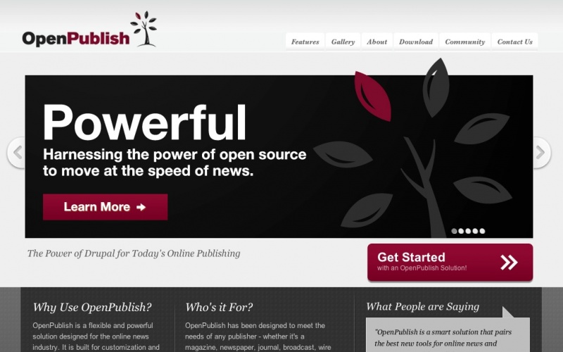 Drupal sites showcase screenshot