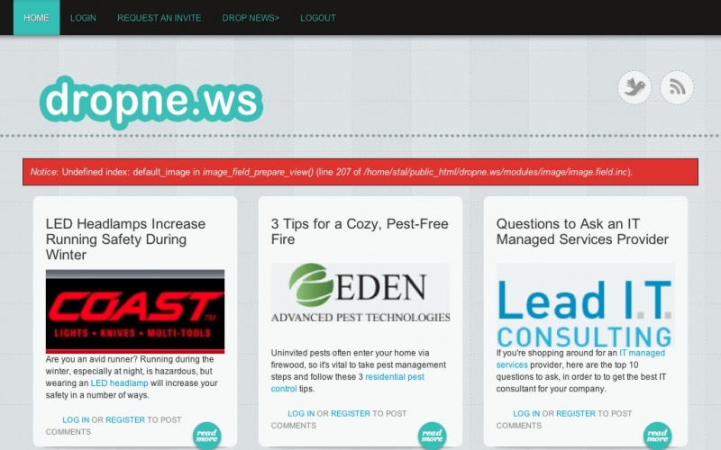 Drupal sites showcase screenshot