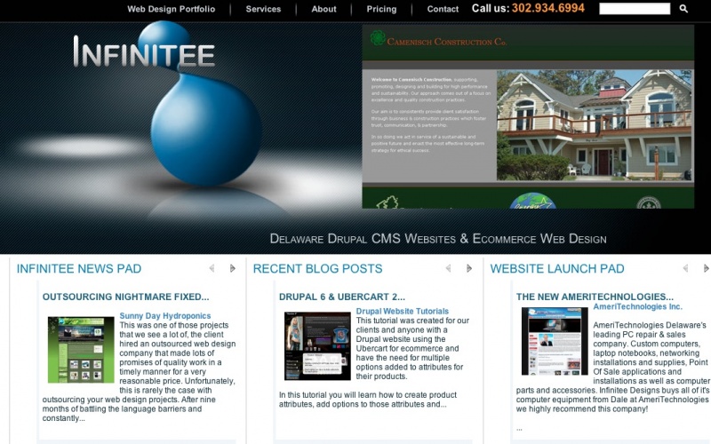 Drupal sites showcase screenshot