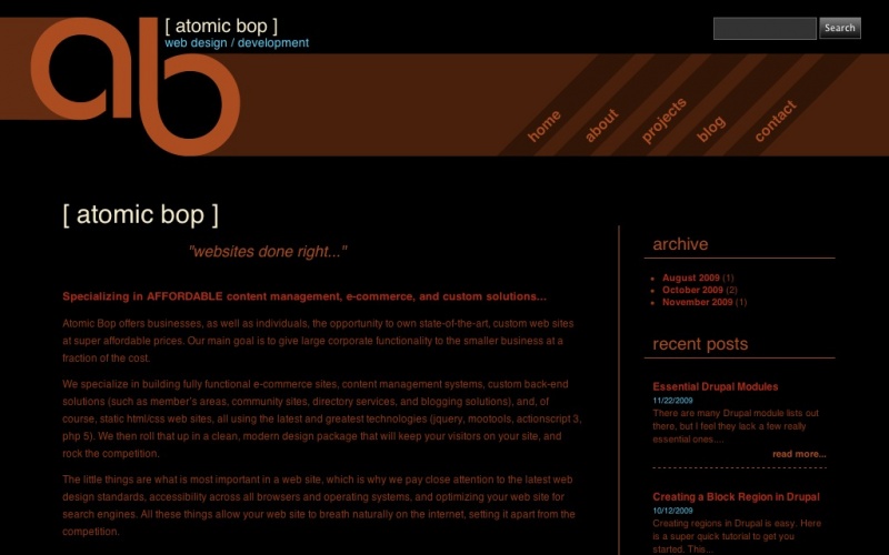 Drupal sites showcase screenshot