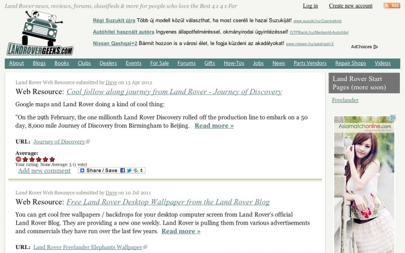Drupal sites showcase screenshot