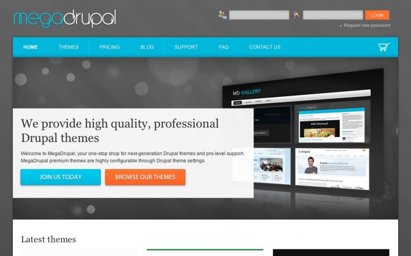 Drupal sites showcase screenshot