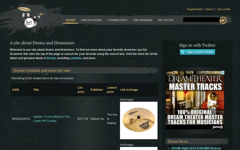 Drupal sites showcase screenshot