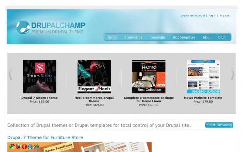 Drupal sites showcase screenshot