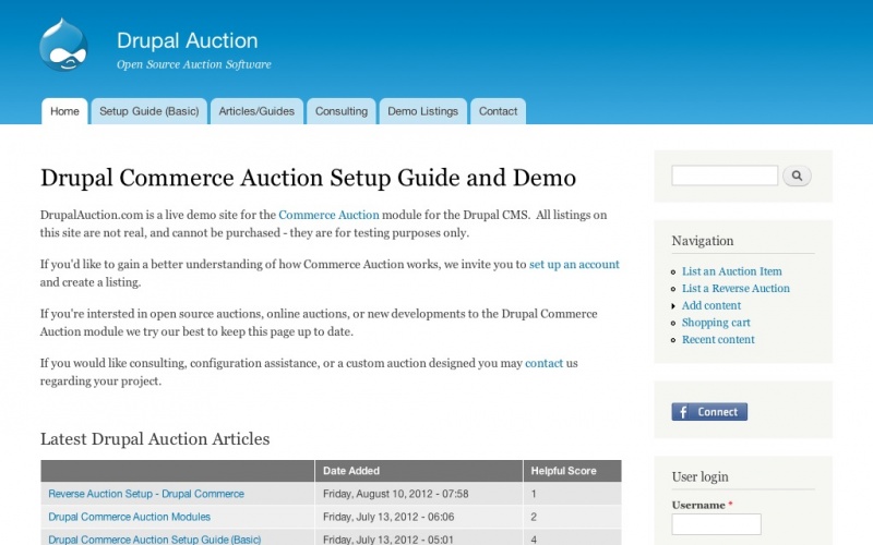 Drupal sites showcase screenshot