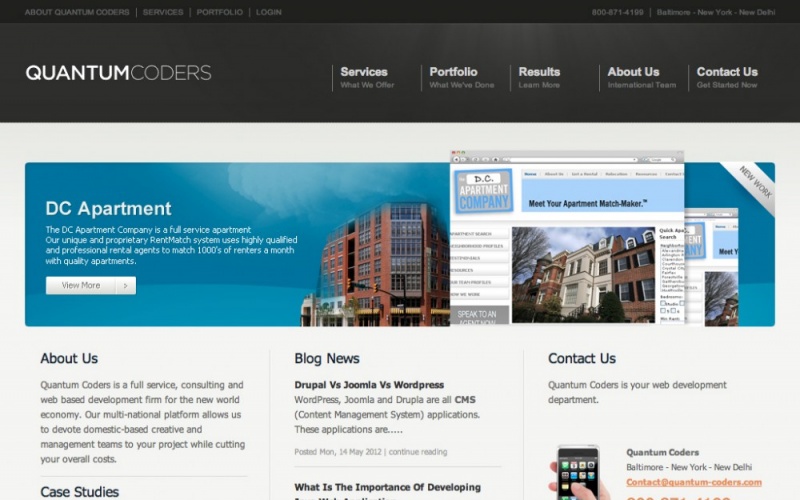 Drupal sites showcase screenshot