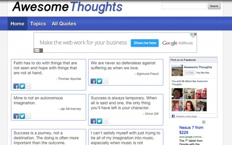 Drupal sites showcase screenshot