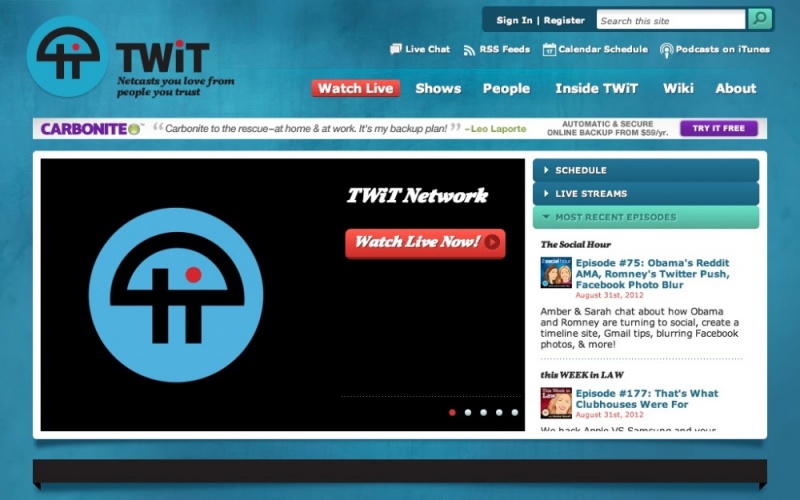 Drupal sites showcase screenshot